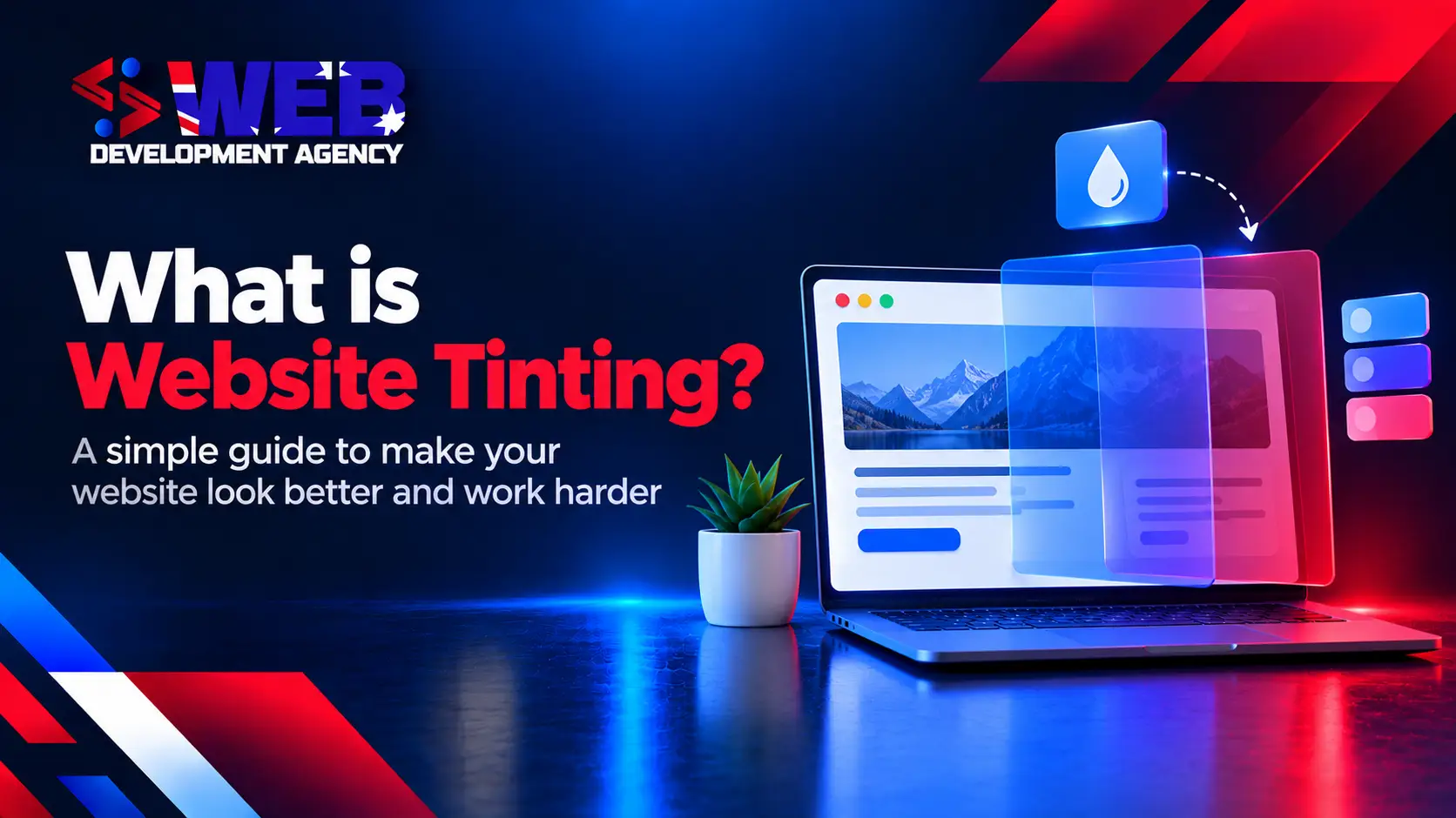 Website tinting explained with color overlays